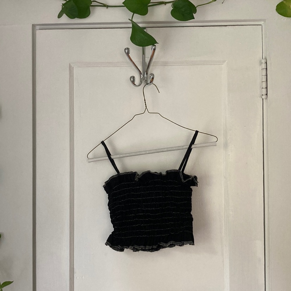 meals clothing lettuce stretch top in licorice